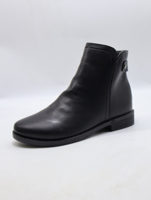 Botki damskie ocieplane na płaskim (36-41) BL24068 BL/PU