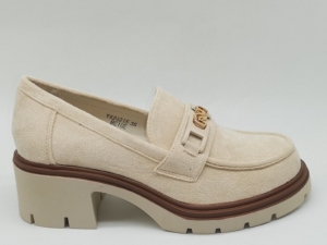 Mokasyny damskie na koturnie (36-41) YX24215 BEIGE