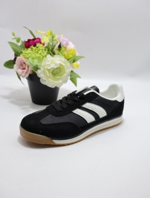 Buty sportowe damskie na płaskim (36-41) R81 BLACK