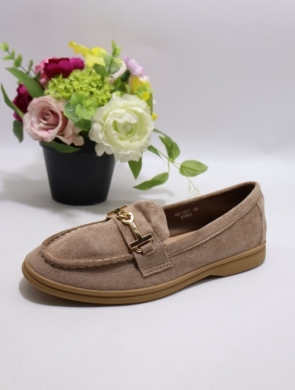 Mokasyny damskie na płaskim (36-41) GO-307 KHAKI
