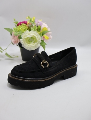 Mokasyny damskie na płaskim (36-41) L11-249 BLACK
