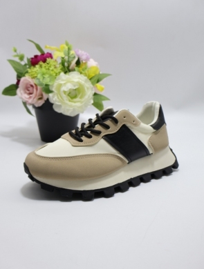 Buty sportowe damskie na płaskim (36-41) 24012 KHAKI
