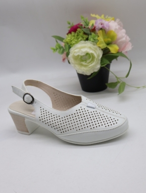 Sandały damskie na obcasie (36-41) 6272 WHITE