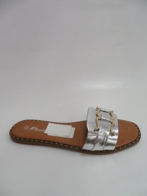 Klapki damskie na płaskim (36-41) CB2122-4 SILVER