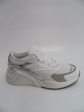 Buty sportowe damskie na płaskim (36-41) 6346 WHITE