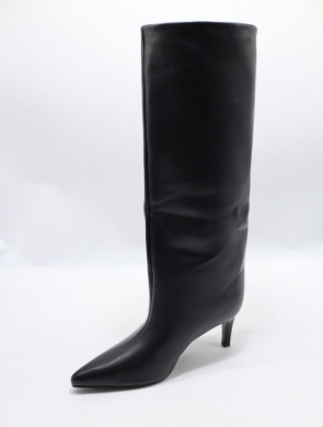 Kozaki damskie ocieplane na szpilce (36-41) K627 BLACK