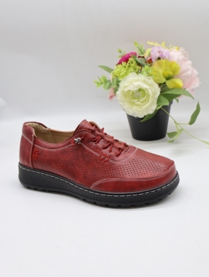 Półbuty damskie na płaskim (36-41) 6057-3 RED
