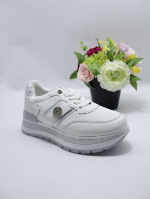 Buty sportowe damskie na płaskim (36-41) LDLJ-167 WHITE