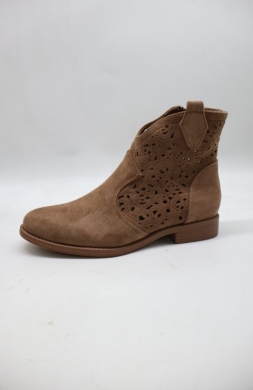 Botki damskie na płaskim (36-41) H2523-3 COFFE