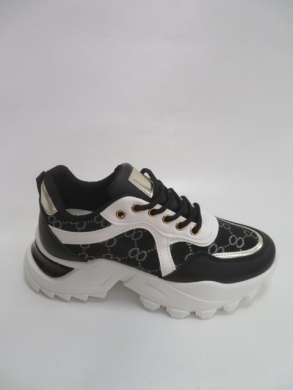 Sneakersy damskie niskie (36-41) S072 BLACK