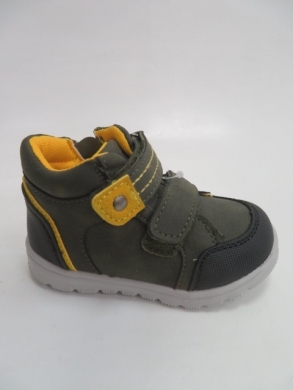 Buty sportowe chłopięce (21-26) P545 BLACK/YELLOW