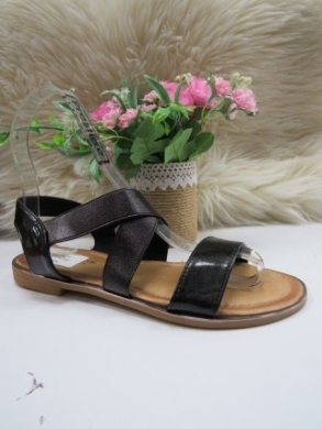 Sandały damskie na płaskim (36-41) H53 BLACK