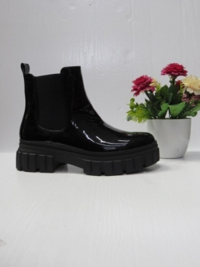 Botki damskie ocieplane na płaskim (36-41) FB-061A BLACK