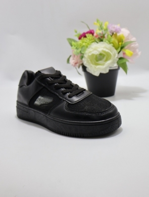 Buty sportowe damskie na płaskim (36-41) XHB-23 AL,BLACK