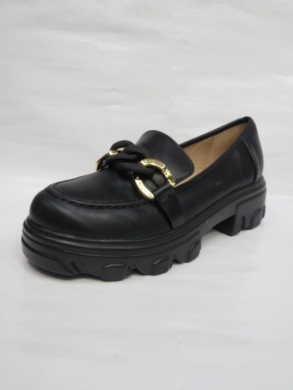 Mokasyny damskie na koturnie (36-41) 888-212 BLACK
