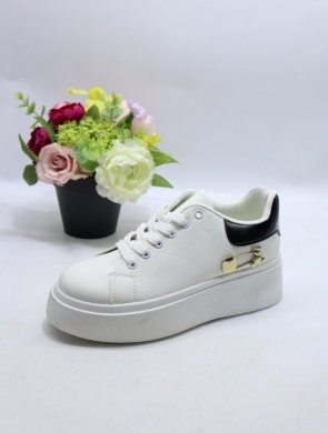 Buty sportowe damskie na płaskim (36-41) N601 BLACK