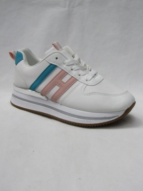 Buty sportowe damskie na płaskim (36-41) E018-5 WHITE