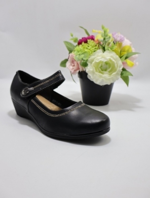 Półbuty damskie na koturnie (36-42) A19 BLACK