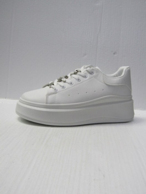 Buty sportowe damskie na koturnie (36-41) 88-170 WHITE