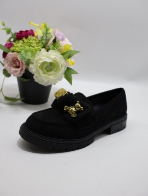 Mokasyny damskie na płaskim (36-41) K6569-1 BLACK