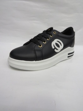 Buty sportowe damskie na płaskim (36-41) EV-48 BLACK