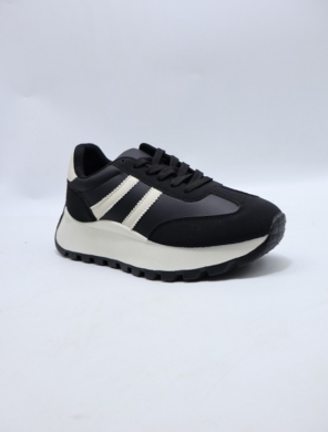Buty sportowe damskie na płaskim (36-41) 25803 BLACK
