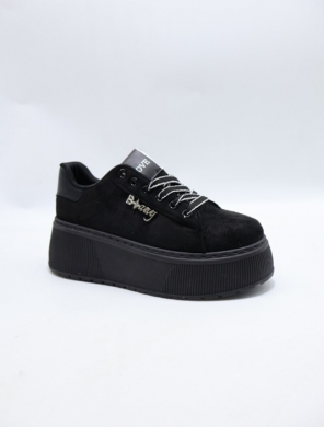 Buty sportowe damskie na płaskim (36-41) 6453 BLACK