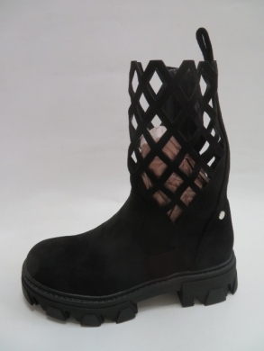 Botki damskie jesienne na płaskim (36-41) 5607 BLACK