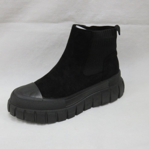 Botki damskie na płaskim (36-41) F1016 BLACK