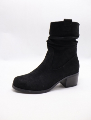 Botki damskie ocieplane na obcasie (36-41) H2506A BLACK