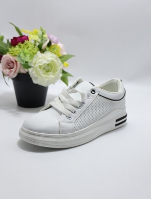Buty sportowe damskie na płaskim (36-41) D235-32 WH/BLACK