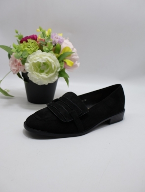 Mokasyny damskie na płaskim (36-41) 68352 BLACK