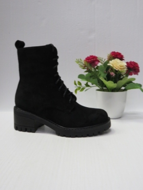Botki damskie ocieplane na obcasie (36-41) 8632P BLACK