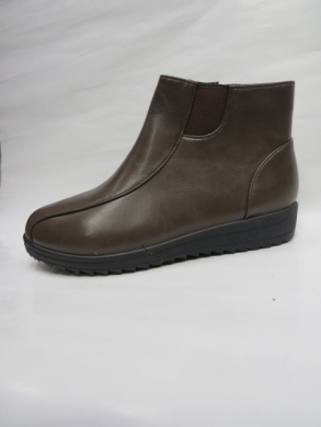 Botki damskie ocieplane na płaskim (37-42) XKAN-06 KHAKI
