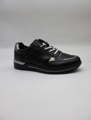 Buty sportowe damskie na płaskim (36-41) H-27 BLACK