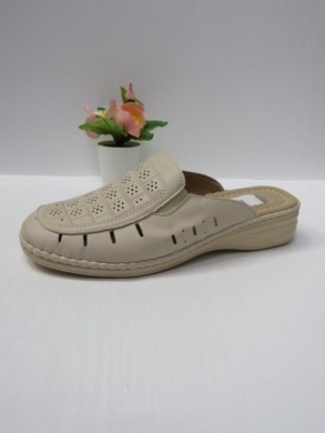 Klapki damskie na koturnie (39-43) DJ19-11 BEIGE