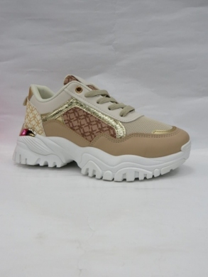 Buty sportowe damskie na płaskim (36-41) 19318 KHAKI