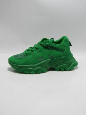 Buty sportowe damskie na płaskim (36-41) LL1847 GREEN