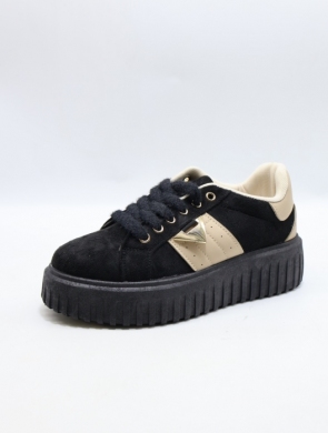 Buty sportowe damskie na płaskim (36-41) PC302 BLACK