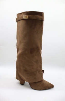 Kozaki damskie ocieplane na obcasie (36-41) HQ-279-1 MOCHA