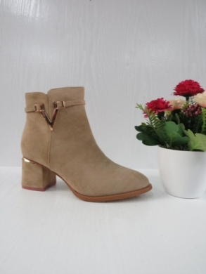 Botki damskie na obcasie (36-41) 8059-01 KHAKI