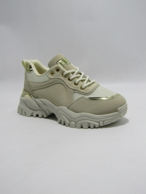 Buty sportowe damskie na płaskim (36-41) D232-29 BEIGE