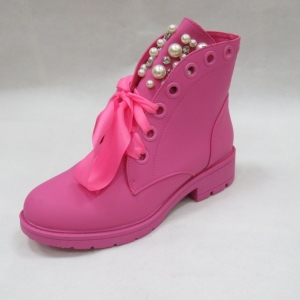 Botki damskie na płaskim (36-41) CLS-257 FUSHIA