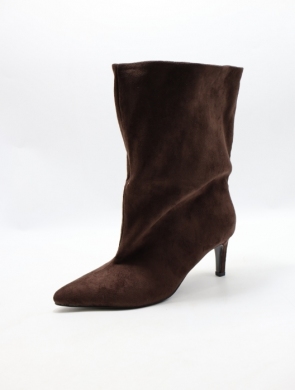Kozaki damskie na szpilce (36-41) CLS-579 COFFE
