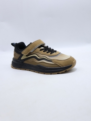 Buty sportowe damskie na płaskim (37-41) AD665 KHAKI/BL