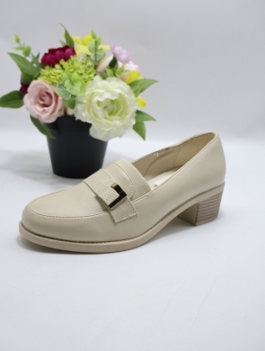 Półbuty damskie na obcasie (36-41) 1544 BEIGE