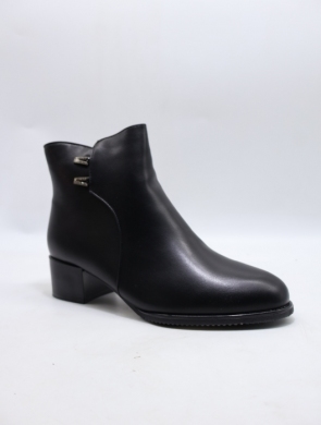 Botki damskie ocieplane na obcasie (36-41) X3709 BLACK