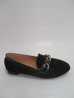 Mokasyny damskie na płaskim (36-41) N383 BLACK