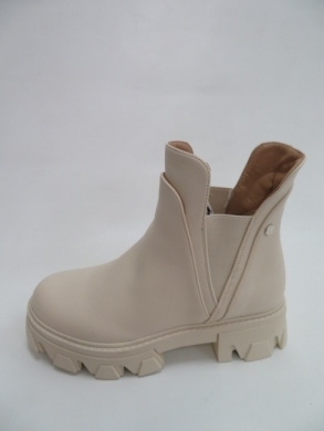 Botki damskie jesienne na płaskim (36-41) NC1202 BEIGE