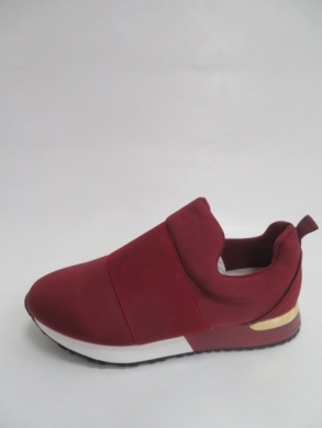 Buty sportowe damskie na płaskim (36-41) LL1786 WINE